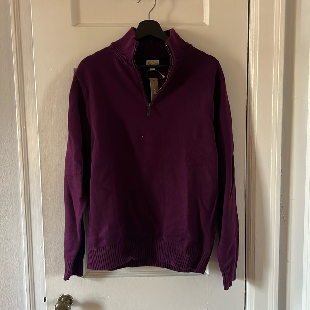 J.Crew Men’s Heritage Cotton Half-Zip Sweater